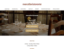 Tablet Screenshot of marcelloristorante.com